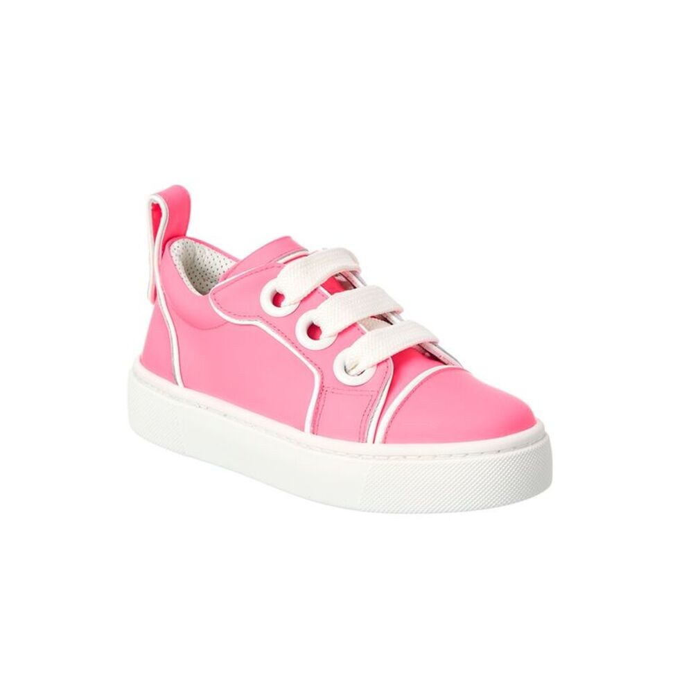 Christian Louboutin Girls Leather Sneaker, Pink